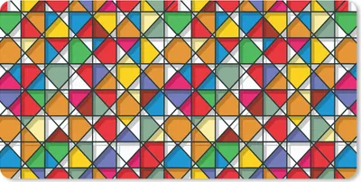 Produktbild von MuchoWow® Schreibtischunterlage Glas - Geometrie - Gestaltung 80x40 cm - XXL Mauspad - Gaming Mauspad