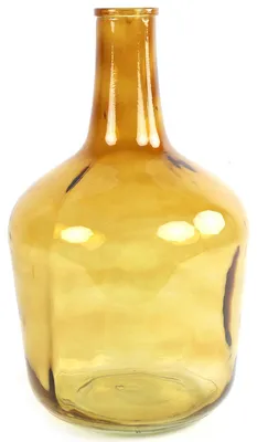 Produktbild von Countryfield Vase - transparent goldgelb - Glas - XL Flasche - 25 x 42 cm
