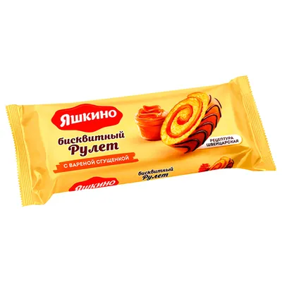Produktbild von Jashkino Biskuitrolle mit karamellisierte Kondensmilch Geschmack 200g