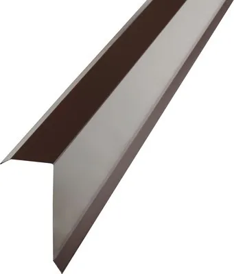 Produktbild von PRECIT Kantenwinkel für Trapezblech H12 Schokoladenbraun RAL 8017 2000 mm x 40 mm x 100 mm