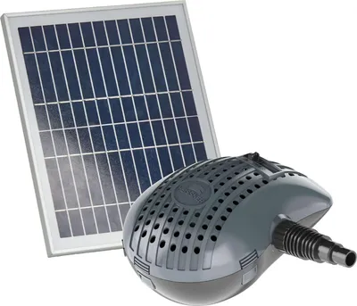 Produktbild von Heissner Solar-Bachlaufpumpe 3500 l/h inkl. 2x 20W Solar-Modul