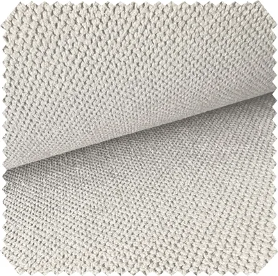Productafbeelding van novely® CURTIS - Vlamvertragend meubelstof - Waterafstotende bekledingsstof met honingraatstructuur - Gemakkelijk te onderhouden, verkrijgbaar per meter (1 lineair meter) - Kleur: 02 Antiekwit