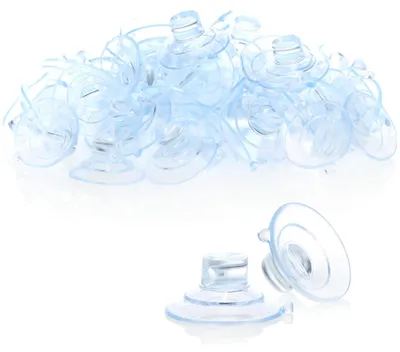 Productafbeelding van Zuignapjes zuignaphouder - Ø 3 cm - Rubber - Transparant