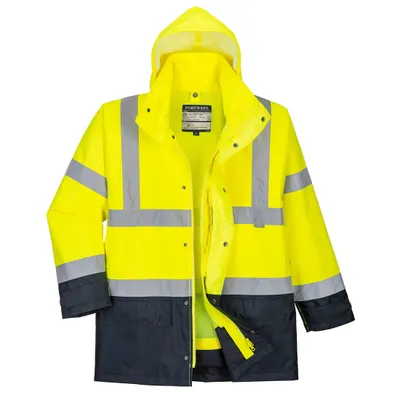 Produktbild von Portwest S768 Warnschutz Executive 5-in-1 Jacke Yellow/Navy Gr. 4XL