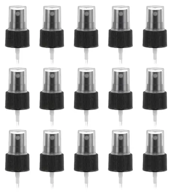 Sprühköpfe 24/410, 50 Stück, schwarz, Feinsprühzerstäuber aus Kunststoff