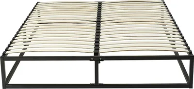 Produktbild von Metall-Lattenrost 160 x 200 cm - 2 x 19 Latten - Schwarz - RAMMUS by YSMÉE
