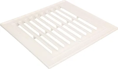 Obrázok produktu pre KOTARBAU® Ventilačná mriežka 14 cm x 14 cm Kovová mriežka pre krby Ventilácia Biela