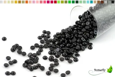 Produktbild von ca.100g Tautropfen 7mm, Farbauswahl:schwarz 030