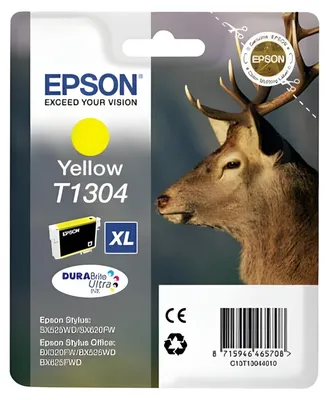 Produktbild von Epson Tintenpatrone yellow DURABrite T 130           T 1304