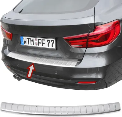 Zdjęcie produktu dla Matowa osłona zderzaka ze stali nierdzewnej do BMW serii 3 GT | F34 | 2013-2020 | z fazowaniem