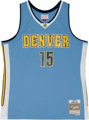 Produktbild von Basketball-T-Shirt Mitchell & Ness Denver Nuggets 2016-17 Nikola Jokic Nº15 Aquamarin - XL