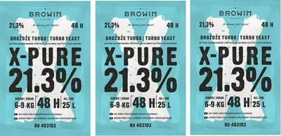 Produktbild von 3x Turbohefe 48h X-Pure 21,3% 48h - 135g Gärhefe Hefe NEUHEIT !! Das beste !!
