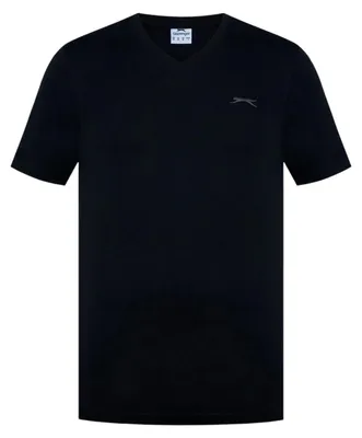 Produktbild von Slazenger - T-Shirt für Herren, Baumwolle GT22231 (XXL) (Schwarz)