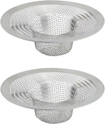 Produktbild von Badkamergootsteenzef aus Edelstahl - 9 cm - 2 Stück