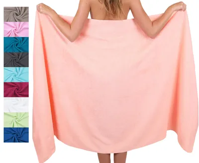 Produktbild von Betz XXL Badetuch 100 x 200 cm PALERMO  Saunatuch 100% Baumwolle Farbe: apricot