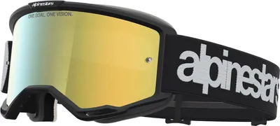 Produktbild von Alpinestars Vision 5 Hone Mirror Motocross Brille, schwarz/weiß, Einheitsgröße