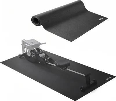 Produktbild von VEVOR Laufbandmatte für Teppichboden Bodenschutzmatte (90 x 200 cm) für Sportgeräte 4 mm dick, Trainingsgerätematte für Laufbänder Ellipsentrainer Rudergerät, hochdichter PVC-Bodenschutz