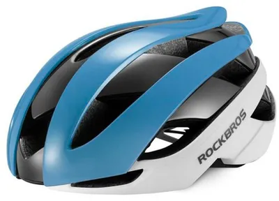 Produktbild von Rockbros 10110004003 Fahrradhelm Grösse L - Blau Und Weiss