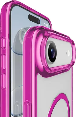 Image de Cellularline Iconic Mag - iPhone Air Coque transparente avec bords colorés compatible avec l'écosystème Magsafe