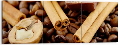 Produktbild von Bild auf Leinwand - Leinwandbild - Gerösteter Kaffee Aroma Schokolade - 150x50cm - Wand Bild - Wanddeko - Leinwanddruck - Bilder - Kunstdruck - Leinwand bilder - Wandkunst - CA150x50-0394
