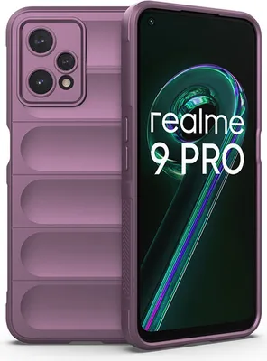 Produktbild von OPPO Realme 9 Pro Hülle, Weich TPU Silikon Stossfest Anti-rutsch Schutzhülle für OPPO Realme 9 Pro Lila