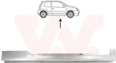 Produktbild von VAN WEZEL 5817102 Schweller Reparaturblech Einstiegblech Rechts für VW Lupo (6X1, 6E1)