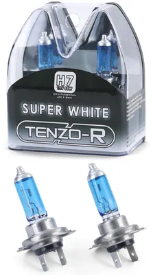 Produktbild von Super White Blaues Glas ORIGINAL TENZO-R H7 55W Birnen Lampen XENON Effekt E13