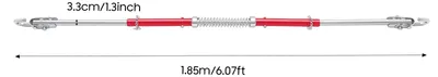 Produktbild von Abschleppstange - 3 t - Stahlrohr - Für Werkstätten - Für Haushalte - Für Fabriken - Rot und Silber