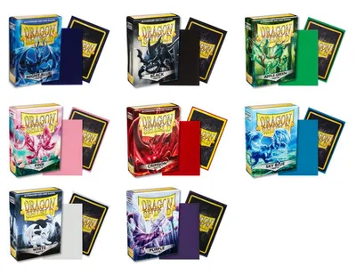 Produktbild von 60 Dragon Shield Standard Matte Sleeves , Farbe:schwarz / black