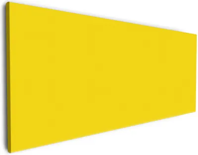 Produktbild von Wallario Premium Leinwandbild Gelb in Größe 80 x 200 cm