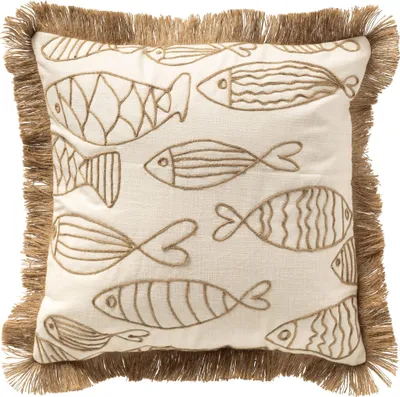Produktbild von Dutch Decor Dekokissen Nemo 45x45 cm Weiß