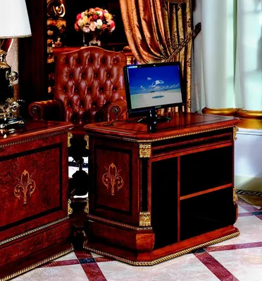 Produktbild von Edler Design Antik Stil Büro Schreibtisch Walstreet Schreibtische Banker Tische