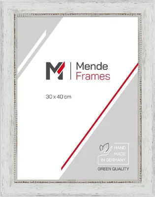 Produktbild von MendeFrames Bilderrahmen H690 Vintage 70x70 cm weiß Kunstglas