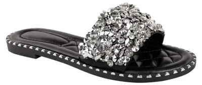 Produktbild von Where's That From - "Bella" Pantoffeln für Damen, Flach GT18155 (39 EU) (Schwarz)