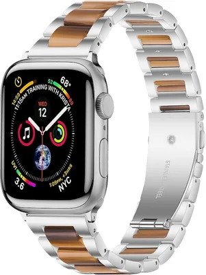 Produktbild von Für Apple Watch Series 11 10 42mm / 9 8 7 41 / 6 SE 5 4 40mm Metall / Harz Armband