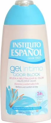 Produktbild von Instituto Español Gel Íntimo Odor Block, Intim-Gel, Weiblich, 300 ml, Flasche, Aqua (water), Sodium laureth sulfate, Disodium laureth, sulfosuccinate, Peg 7 glyceryl cocoate,..., 1 Stück(e)