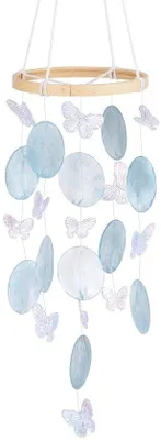 Imagen del producto de Veleta azul Schell, ideal para decoración de jardines y terrazas, apta para exteriores