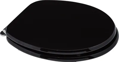 Produktbild von Universal- WC Sitz aus schwarz lackiertem MDF