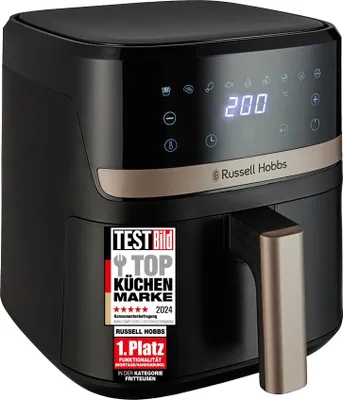 Russell Hobbs Heißluftfritteuse 4,3 Liter Rapid AirFryer sehr kleines Gehäuse effizientes Design