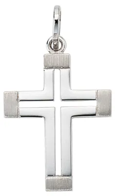 Produktbild von Kreuz Anhänger Goldanhänger Kreuzanhänger aus 585 Weißgold Gold Halsschmuck