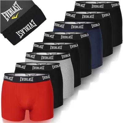 Productafbeelding van EVERLAST Heren Boxershorts, Katoenen Heren Ondergoed 8-pack, Verschillende Kleuren, Maat XL