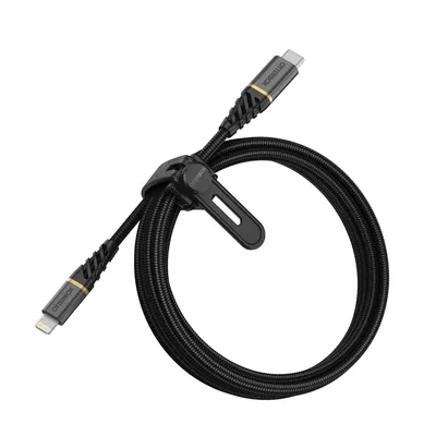 Image de OtterBox Premium Cable USB C-Lightning 2M USB-PD - noir