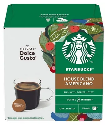 Zdjęcie produktu dla Kawa w kapsułkach do NESCAFÉ® Dolce Gusto® Starbucks House Blend Americano, 12 szt.