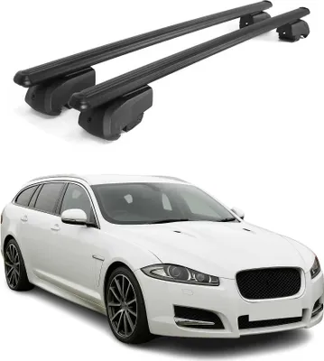 Obrázek produktu pro Střešní nosiče příčné pro Jaguar XF Sportbrake 2018-2021 hliníkové ABE 2 ks