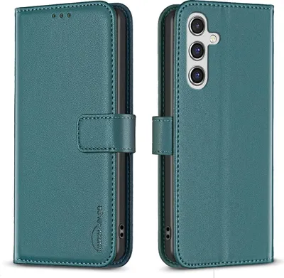 Produktbild von Samsung Galaxy S25 FE Hülle - BINFEN Klapphülle - Grün
