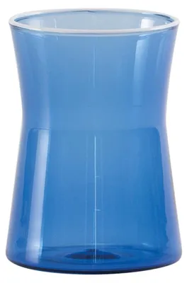 Productafbeelding van Zafferano set van 4 drinkglazen, een verfijnde collectie gemaakt van mondgeblazen borosilicaatglas, blauw van kleur, met een elegant geometrisch ontwerp voor een stijlvolle tafelsetting