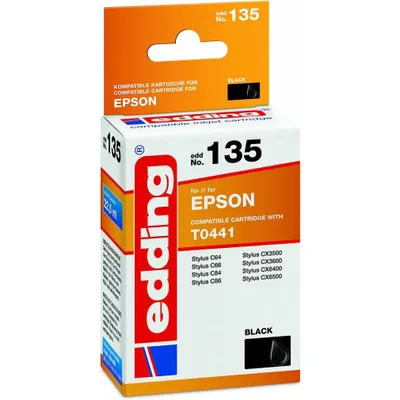 Image de edding EDD-135 noir Cartouche d'impression compatible avec EPSON T0441