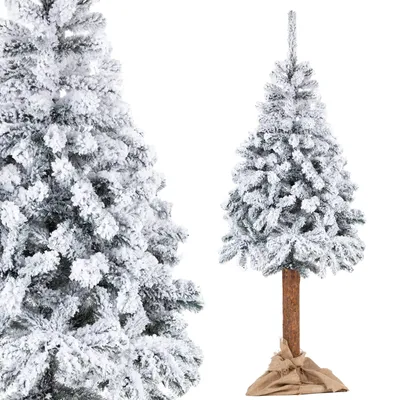 Zdjęcie produktu dla Choinka Świerk ze śniegiem na kminku 220 cm