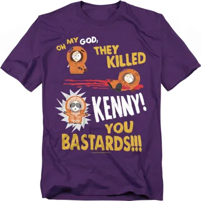 Image de South Park - "Dead Kenny" T-Shirt für Herren/Damen Uni TV20762 (XL) (Violett)