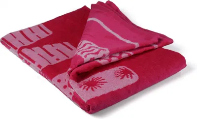 Produktbild von PHLOX Strandtuch 90 x160 cm Badetuch Strandlaken Handtuch Velours - 100% Baumwolle - 580 gram - Weich - Summer Fuchsia